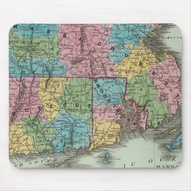 Mousepad Massachusetts Rhode Island E Connecticut (Frente)