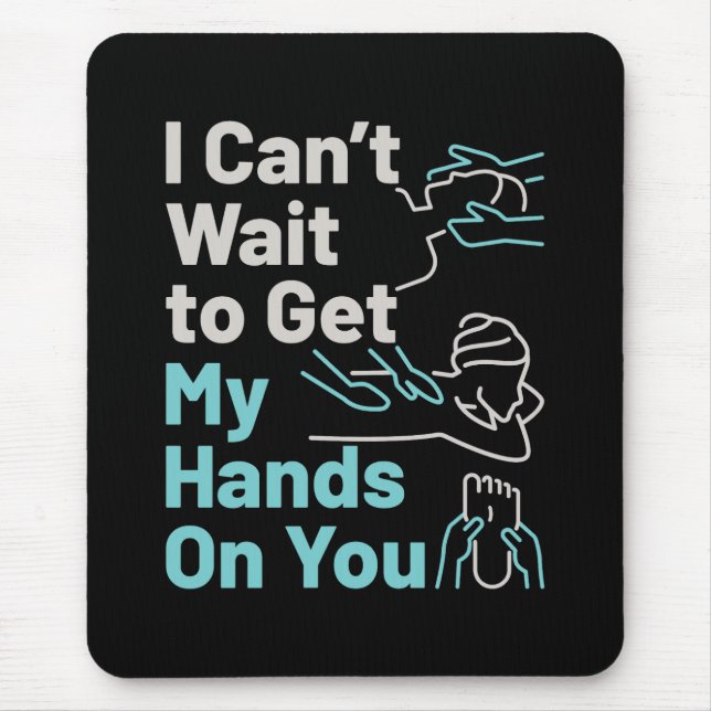 Mousepad Massagem Engraçada Mãos Terapistas (Frente)