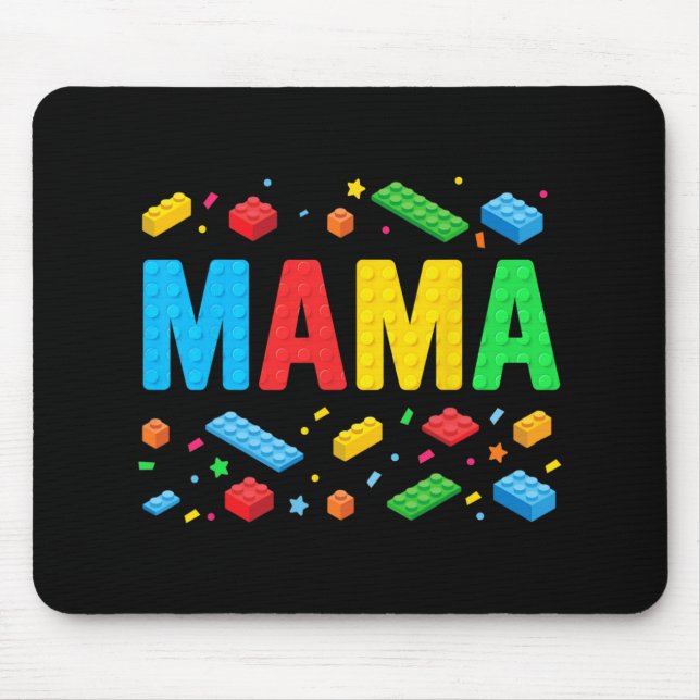 Mousepad Master Builder Building Bricks Bloqueia Mãe Engraç (Frente)