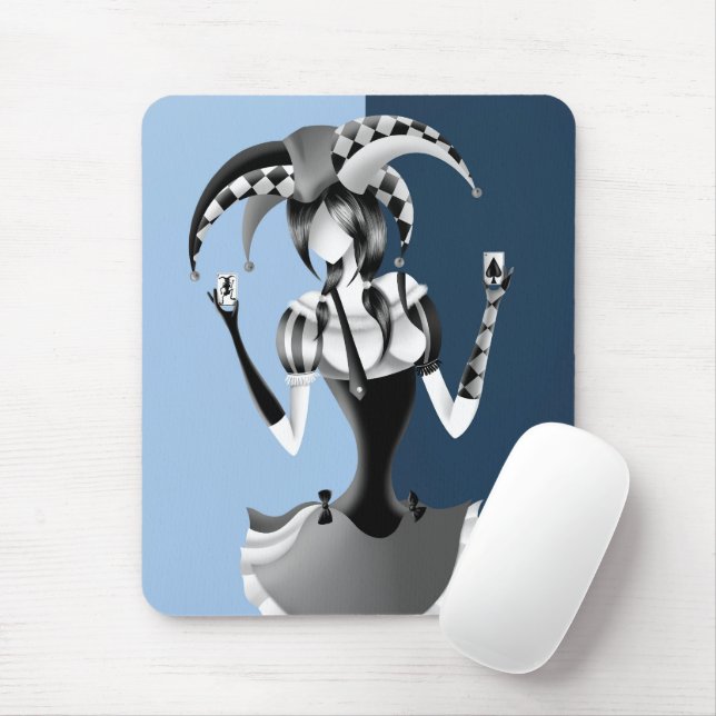 Mousepad Mat De Rato Azul De Jester Quirky (Com mouse)