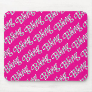 Mousepad Mat design de rato de losango rosa quente