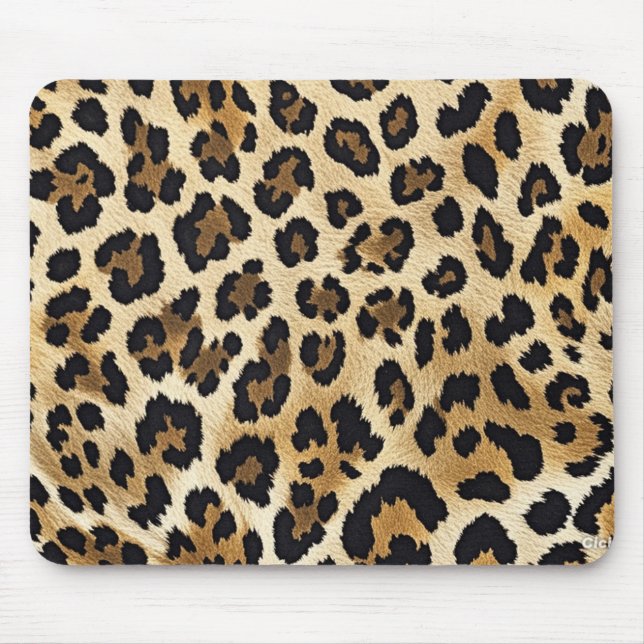 Mousepad Mat do mouse de impressão leopardo (Frente)