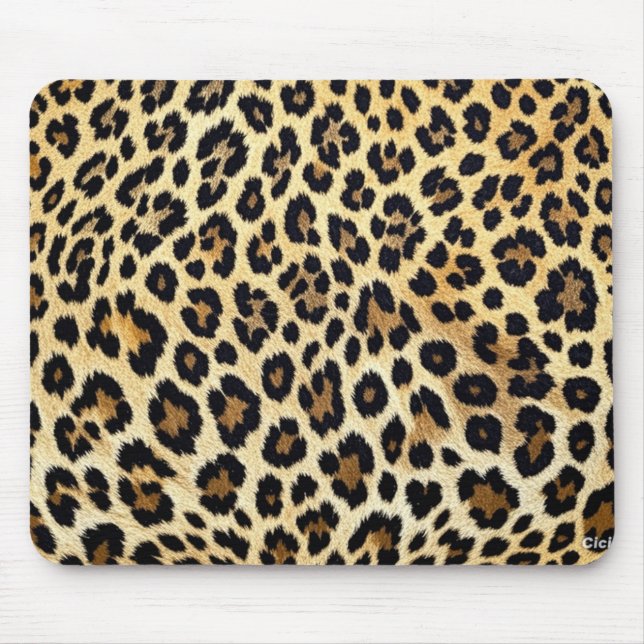 Mousepad Mat do mouse de impressão leopardo (Frente)