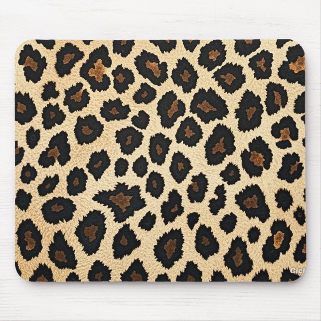 Mousepad Mat do mouse de impressão leopardo (Frente)