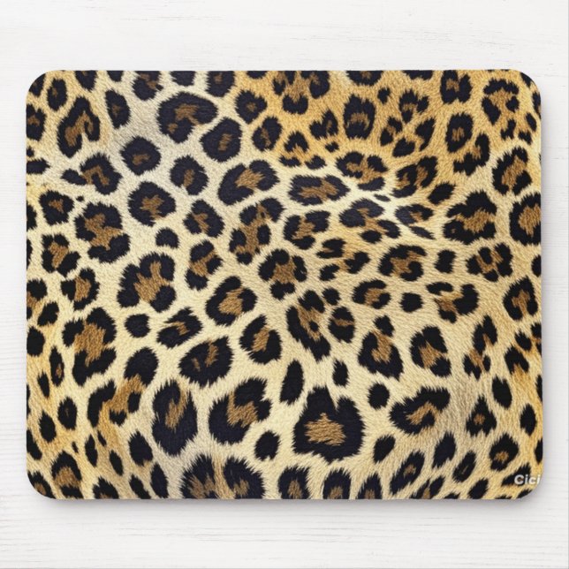 Mousepad Mat do mouse de impressão leopardo (Frente)