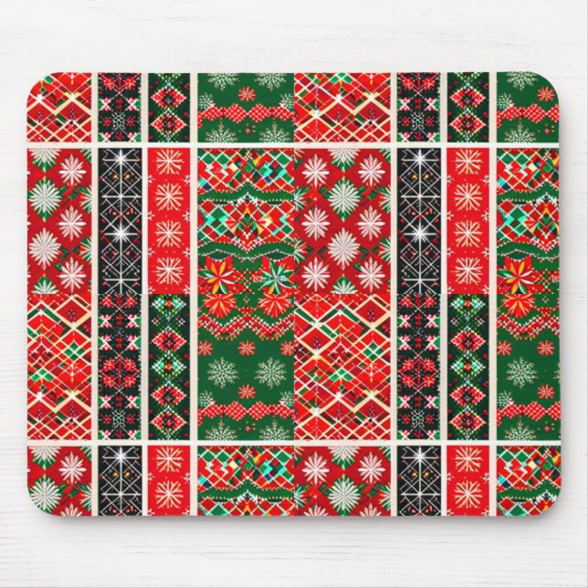 Mousepad Mat do rato de Natal (Frente)