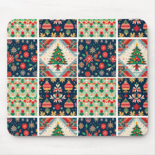 Mousepad Mat do rato de Natal (Frente)