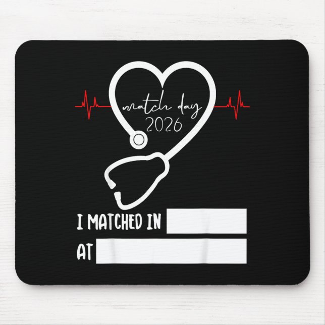 Mousepad Match Day 2026 Future Doctor Physician Residency F (Frente)