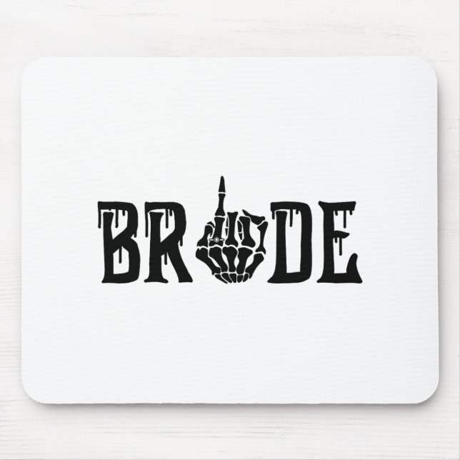 Mousepad Matchi de Casamento de Dia das Bruxas de Noiva Spo (Frente)