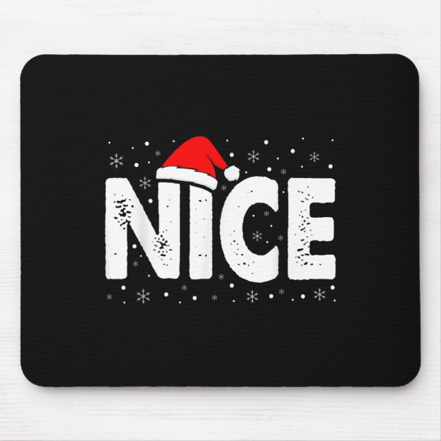 Mousepad Matching Co. Naughty Or Nice Christmas - Uni-adult (Frente)