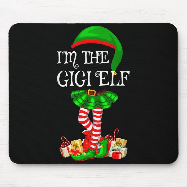 Mousepad Matching Family Group I'm The Gigi Elf Christmas  (Frente)