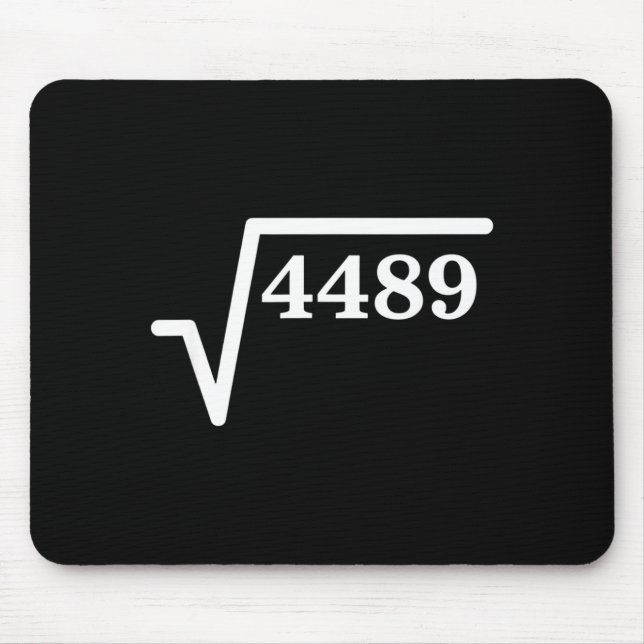 Mousepad Matemática 4489, Piada de matemática de quadrado p (Frente)