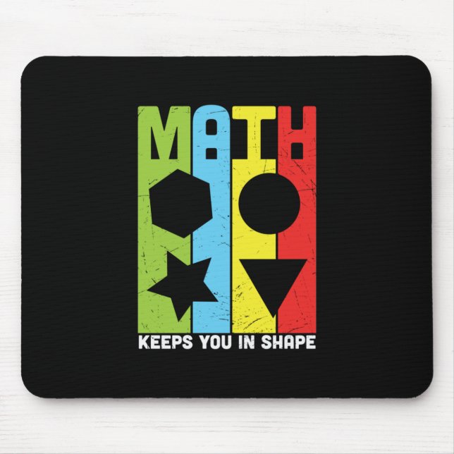 Mousepad Matemática do professor de matemática mantém você  (Frente)