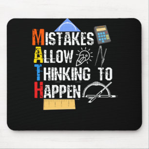 Mousepad Matemática. Erros Permitem Pensar Que Acontece