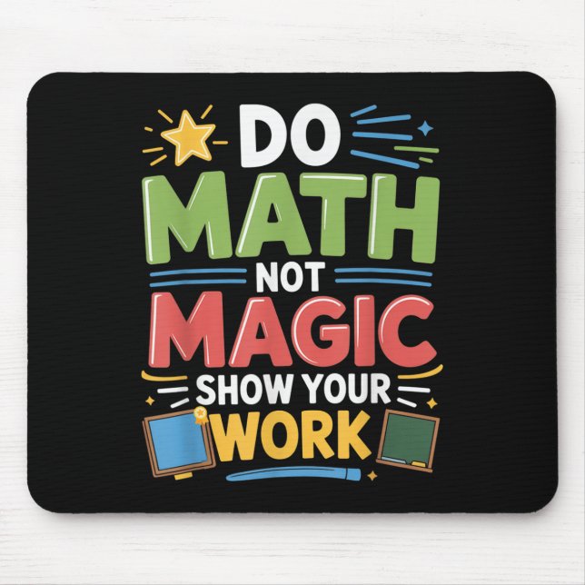 Mousepad Matemática Não Magia Professora De Matemática De V (Frente)