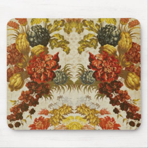 Mousepad Matéria têxtil com um teste padrão floral de