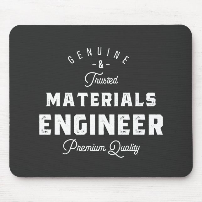 Mousepad materials engineer gift (Frente)