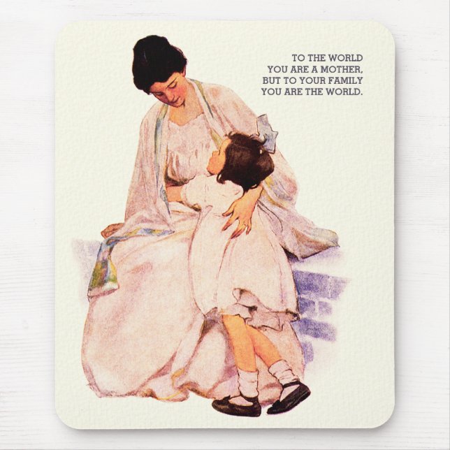 Mousepad Maternidade. Presente de dia de as mães (Frente)