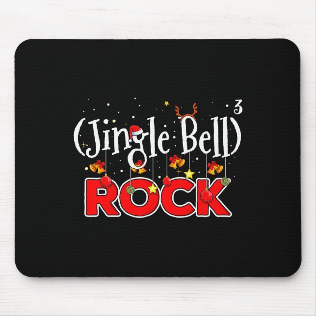 Mousepad Math Christmas Jingle Bells Rock Math Funny Christ (Frente)