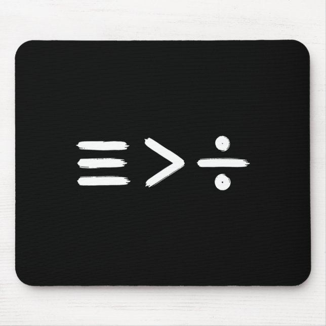 Mousepad Mathematics Equality > Division Math Symbol Sta (Frente)