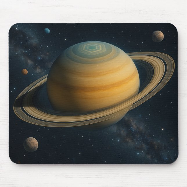 Mousepad Mato do mouse "Saturn's Rings" (Frente)