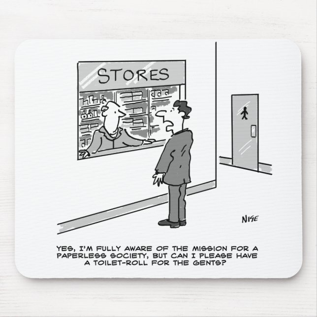 Mousepad Mato do Rato Tema da Sociedade Sem Papéis (Frente)