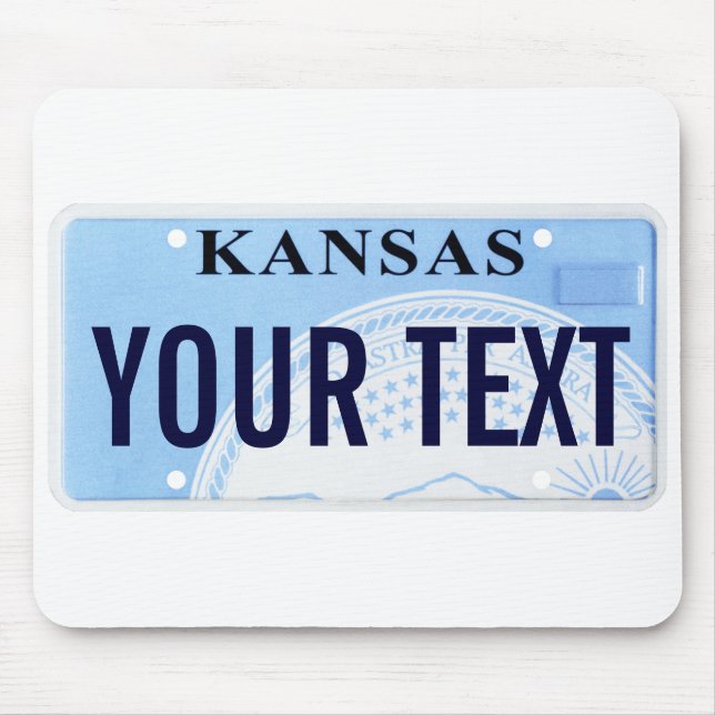 Mousepad Matrícula do selo do estado de Kansas (Frente)