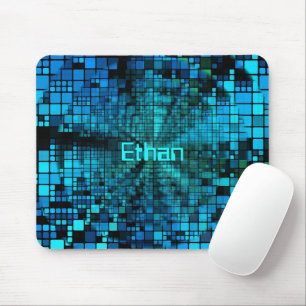 Mousepad Matriz Azul de Pixel Personalizada
