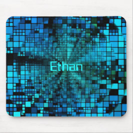 Mousepad Matriz Azul de Pixel Personalizada