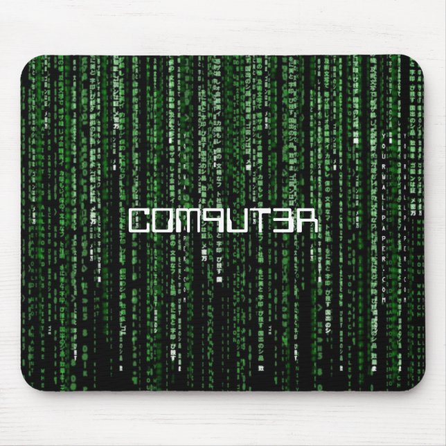 Mousepad Matriz-Código, C0M9UT3R (Frente)