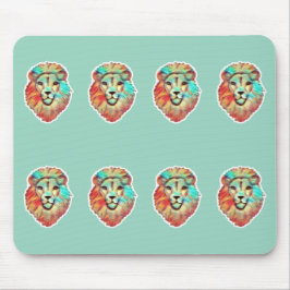 Mousepad Matriz do Mouse Chefe de Leão