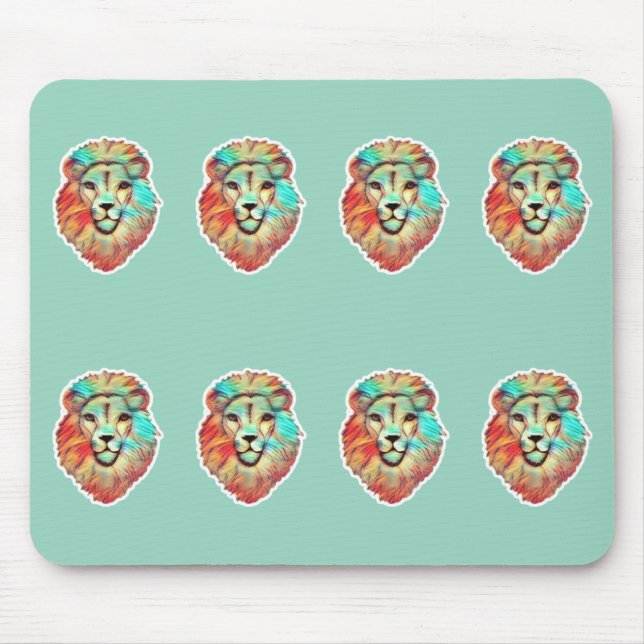 Mousepad Matriz do Mouse Chefe de Leão (Frente)