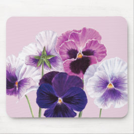 Mousepad Matriz do mouse - Design Floral Pansy