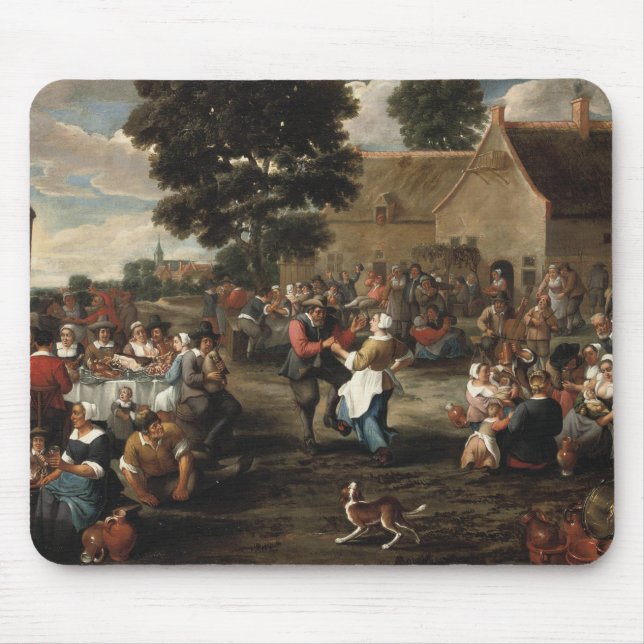 Mousepad Mattheus van Helmont - Banquete de camponês (Frente)