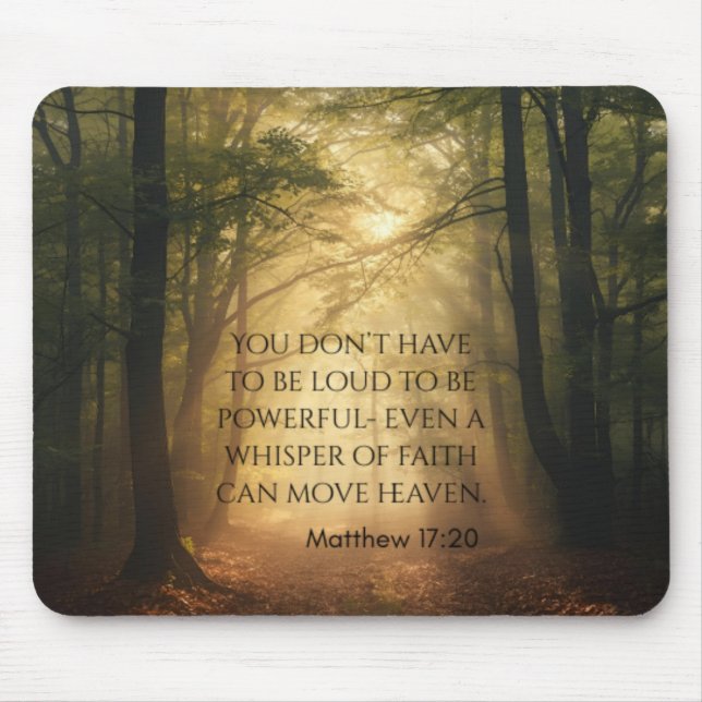 Mousepad Matthew 17:20 (Frente)