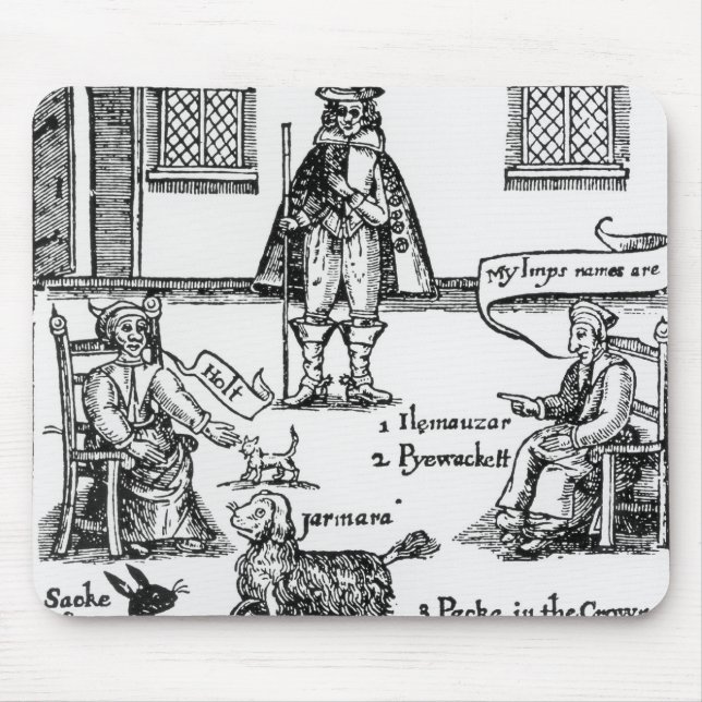 Mousepad Matthew Hopkins, general de Witchfinder (Frente)