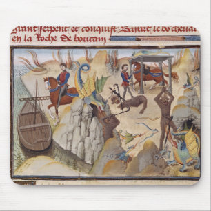 Mousepad Maugis que luta a serpente