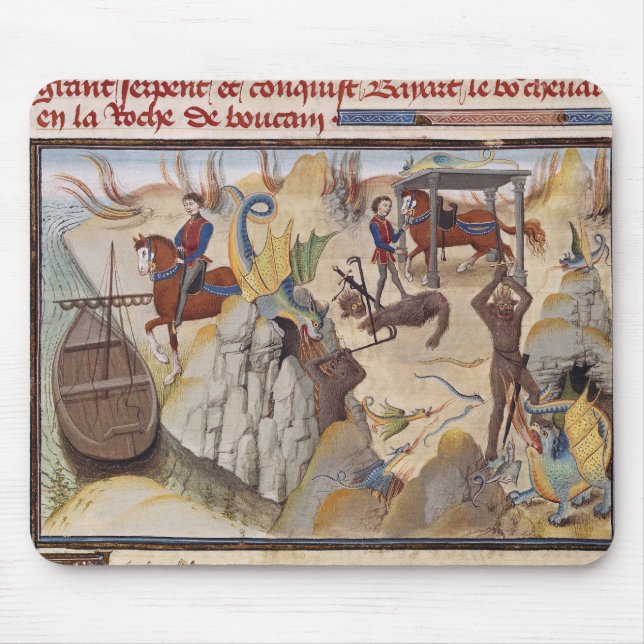 Mousepad Maugis que luta a serpente (Frente)