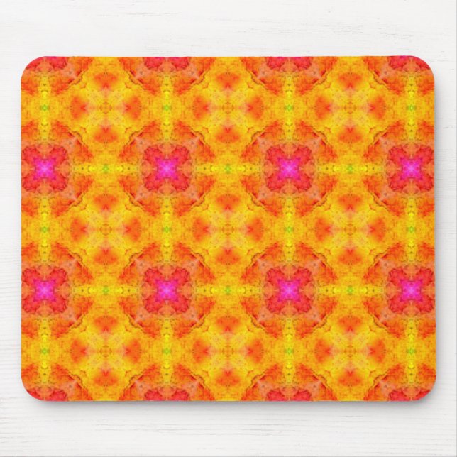 Mousepad Mausepad cor-de-rosa amarelo (Frente)