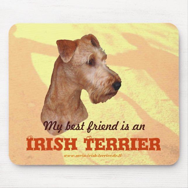 Mousepad Mauspad “Terrier Irlandesa " (Frente)
