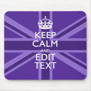 Mousepad Mauve Roxo Mantém Calma E A Sua Tomada De Texto