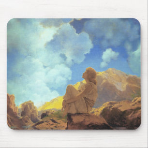 Mousepad Maxfield Parrish Manhã 1922 Nuvem Azul Arte Fina