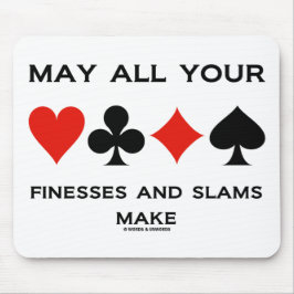 Mousepad May All Your Finesses And Slams Make (Bridge)
