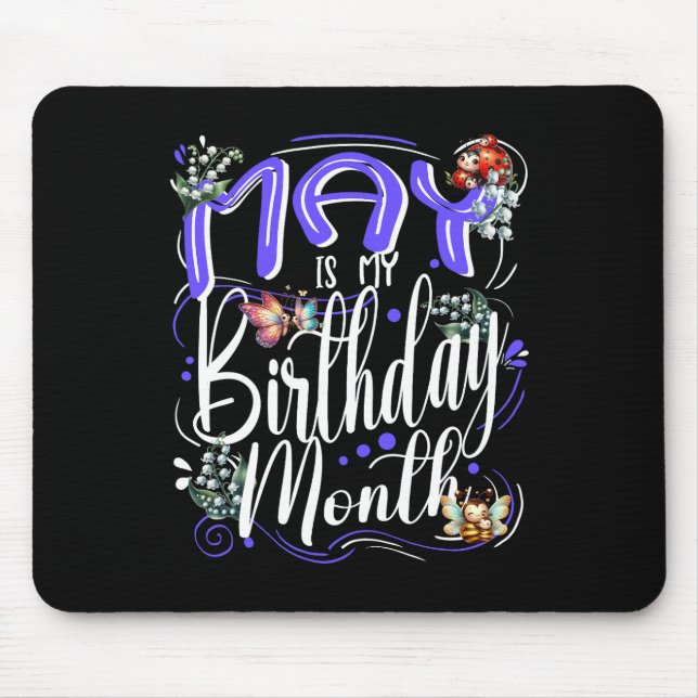 Mousepad May é minha mãe de aniversário, Festa de aniversár (Frente)
