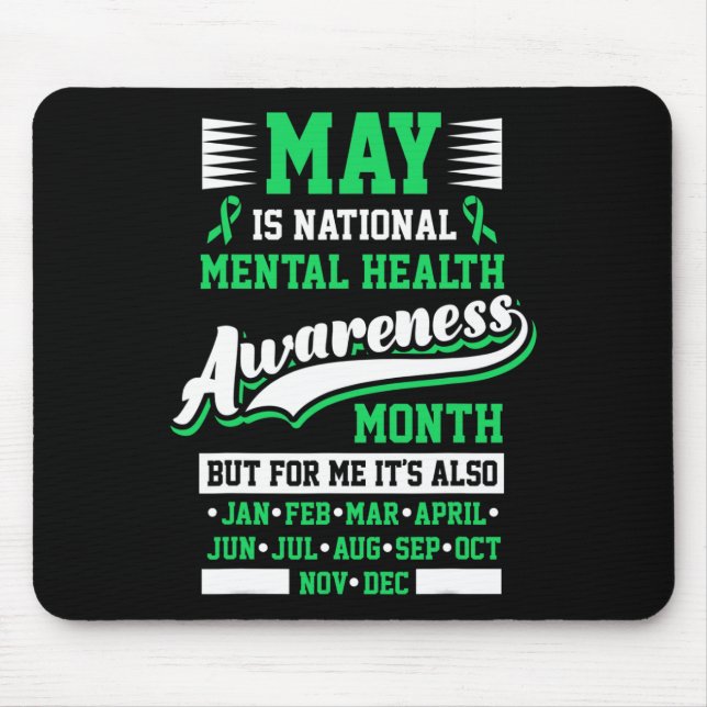 Mousepad May is National Mental Health Awarness Mont Posi (Frente)