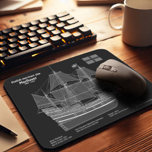 Mousepad Mayflower - Navio Planos de Impressão Bluetooth PD