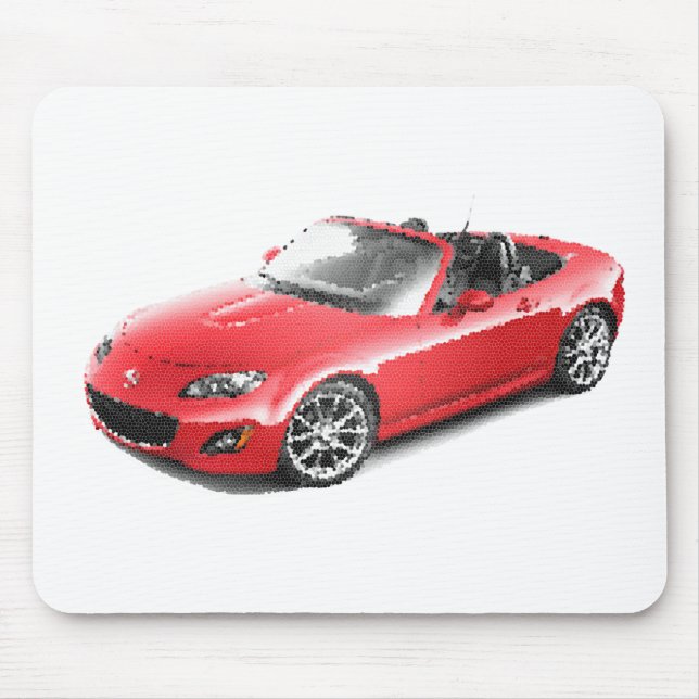 Mousepad Maz Miata MX5 Eunos Gen3-5 rachado (Frente)