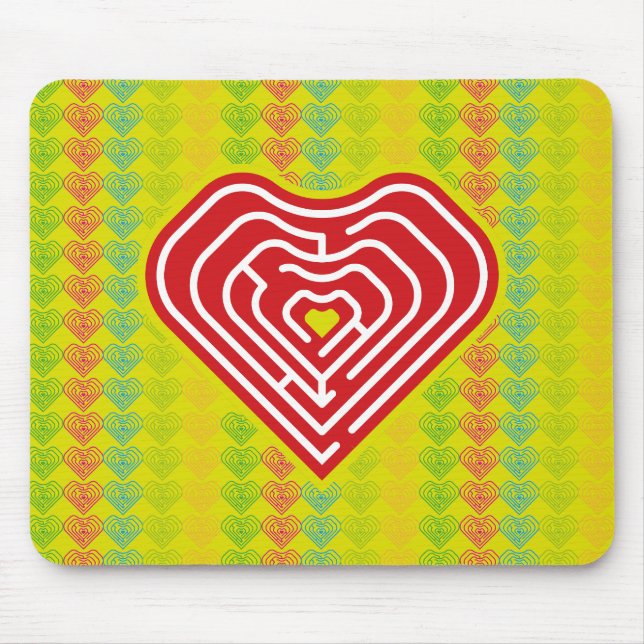MOUSEPAD MAZE LOVE HEART BY MASANSER PIXELAT (Frente)