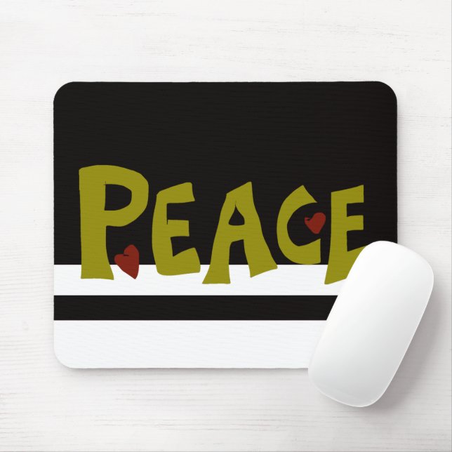 Mousepad MAZIPOODLES Peace Olive Green (Com mouse)