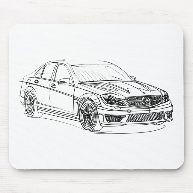 Mousepad MBAMG C63 Sedan2 2012 (Frente)